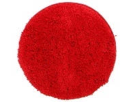 LivingStyles Soho Texture Hand Tufted Round Shag Rug, 60cm, Red offer