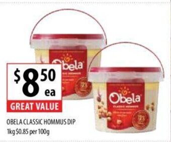 Supabarn OBELA CLASSIC HOMMUS DIP 1kg offer