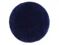 LivingStyles Flokati Super Soft Ultra Thick Shaggy Round Rug, 160cm, Navy offer