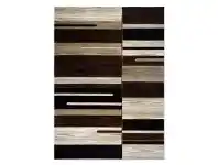 LivingStyles Sunbury Ryder Modern Rug, 200x290cm, Beige / Brown offer
