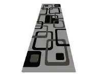 LivingStyles Legacy Milton Modern Runner Rug, 80x300cm, Grey offer