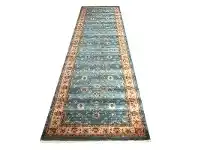 Nevada Kobra Oriental Runner Rug, 80x300cm, Blue