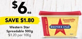 Drakes Western Star Spreadable 500g offer