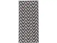 LivingStyles Summer Tahiti Modern Runner Rug, 150x80cm, Off White / Charcoal offer