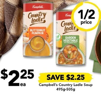 Campbell's Country Ladle Soup 495g-505g
