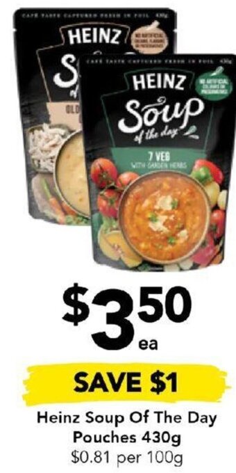 Drakes Heinz Soup Of The Day Pouches 430g offer