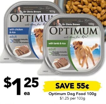 Drakes Optimum Dog Food 100g offer