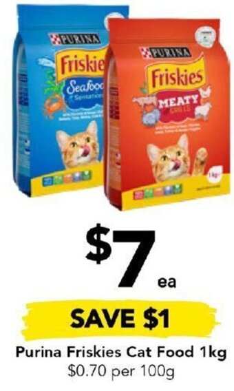 Drakes Purina Friskies Cat Food 1kg offer