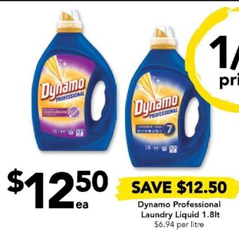 Drakes Dynamo Professional Laundry Liquid 1.8lt offer