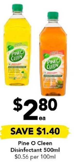 Drakes Pine O Cleen Disinfectant 500ml offer