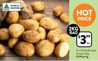 Foodworks Pre-Packed Brushed Potatoes 2KG BAG offer