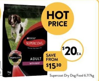 Foodworks Supercoat Dry Dog Food 6.7/7kg offer