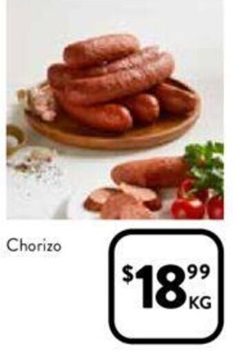 Foodworks Chorizo offer
