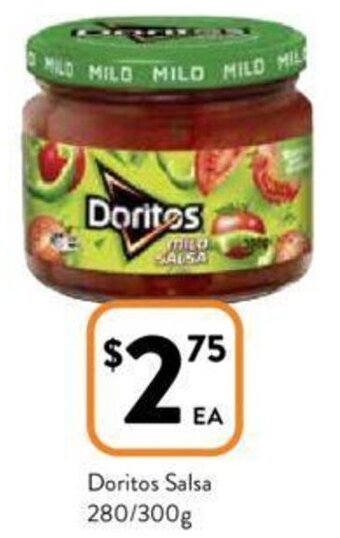 Foodworks Doritos Salsa 280/300g offer