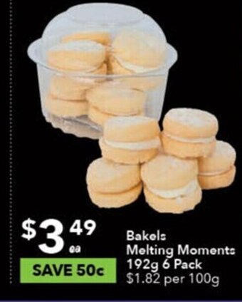 Ritchies Bakels Melting Moments 192g 6 Pack offer