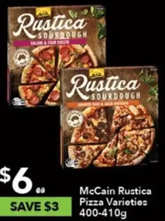 Ritchies McCain Rustica Pizza Varieties 400-410g offer