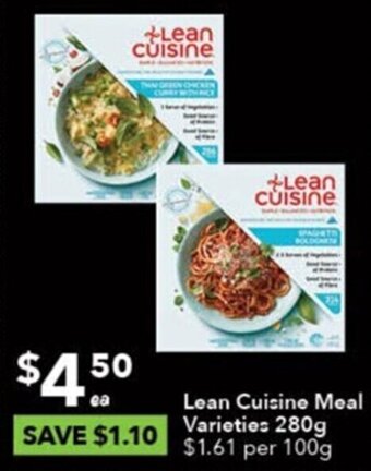 Ritchies Lean Cuisine Meal Varieties 280g offer