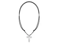 Bevilles Jewellery Stainless Steel Mens Angle Cross Necklace offer