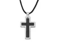 Bevilles Jewellery Stainless Steel Cross Necklace offer