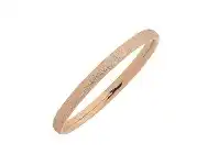 Bevilles Jewellery Stainless Steel Rose Tone Sparkle Bangle offer