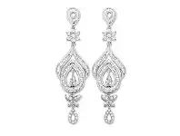 Bevilles Jewellery 9ct White Gold Diamond Earrings offer