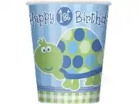 The Party People Shop Cups - 1st Birthday Turtle 8 pk offer