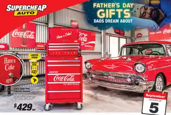 SuperCheap Auto Coca-Cola Tool Cabinet Combo offer