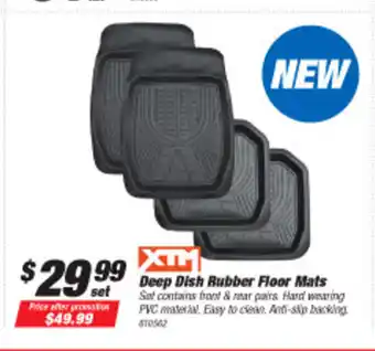 SuperCheap Auto XTM Deep Dish Rubber Floor Mats offer