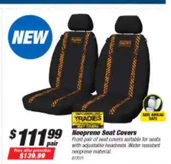 SuperCheap Auto Tradies Neoprene Seat Covers offer