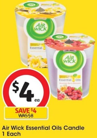 Coles Air Wick Essential Oils Candle 1 Each offer