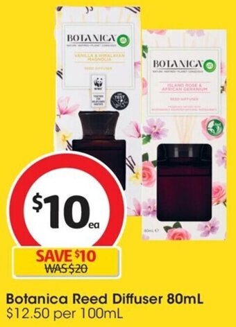 Coles Botanica Reed Diffuser 80mL offer