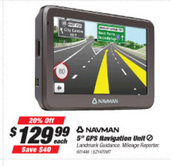 SuperCheap Auto Navman - 5" GPS Navigation Unit offer