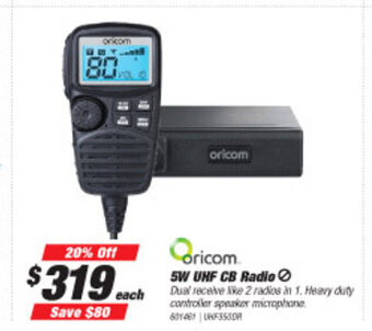 SuperCheap Auto Oricom - 5W UHF CB Radio offer