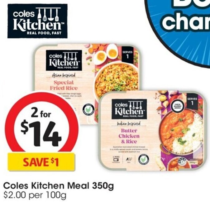 Coles Kitchen Meal 350g offer at Coles