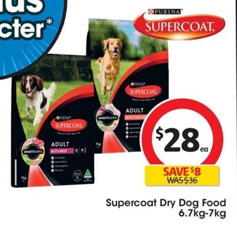 Coles Supercoat Dry Dog Food 6.7kg-7kg offer
