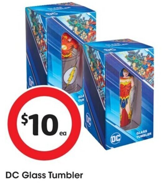 DC Glass Tumbler offer at Coles