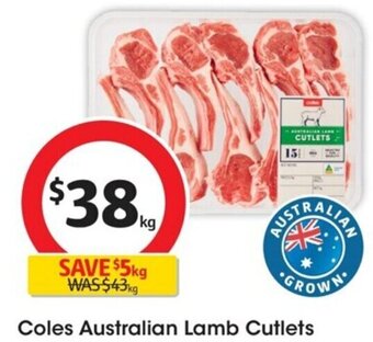 Coles Coles Australian Lamb Cutlets offer
