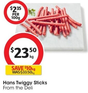 Coles Hans Twiggy Sticks offer