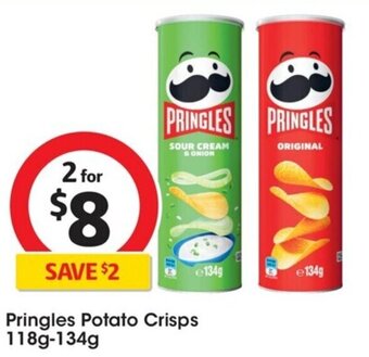 Coles Pringles Potato Crisps 118g-134g offer