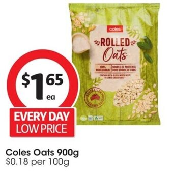 Coles Coles Oats 900g offer