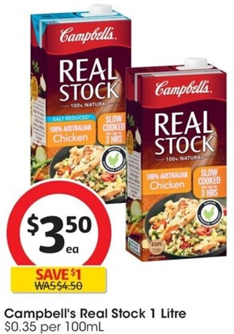 Coles Campbell's Real Stock 1 Litre offer