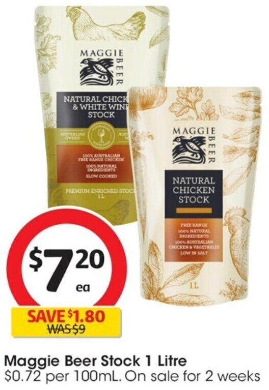 Maggie Beer Stock 1 Litre offer at Coles