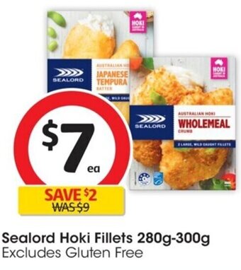Coles Sealord Hoki Fillets 280g-300g offer