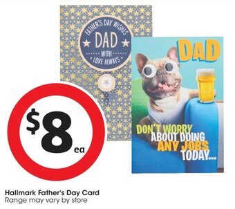 Coles Hallmark Father's Day Card offer
