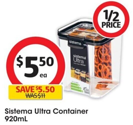 Sistema Ultra Container 920mL offer at Coles