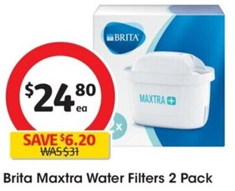 Coles Brita Maxtra Water Filters 2 Pack offer