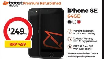 Coles iPhone SE 64GB offer