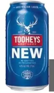 Coles Tooheys New Block Cans 30x 375mL offer
