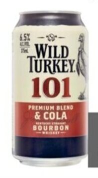 Coles Wild Turkey & Cola 101 Cans 10x375mL offer