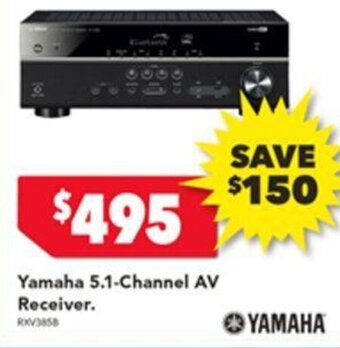 Yamaha 5.1-Channel AV Receiver.